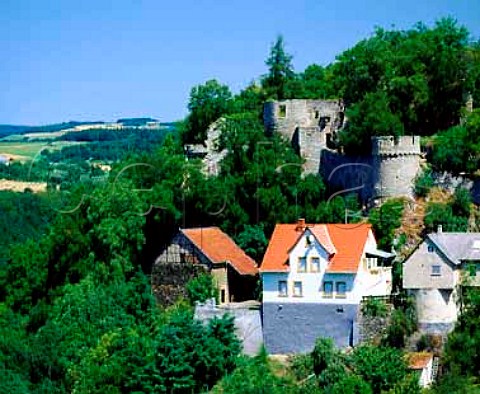 Castle above HochstettenDhaun Germany      Nahe