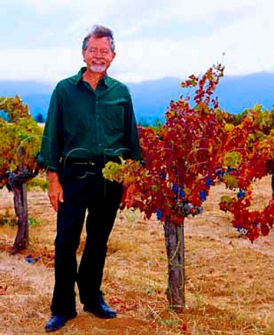 Paul Draper of Ridge Vineyards in a block of old   lowyielding Cabernet Sauvignon vines in his  Monte Bello Vineyard high in the Santa Cruz   Mountains Cupertino California  Santa Cruz Mountains AVA