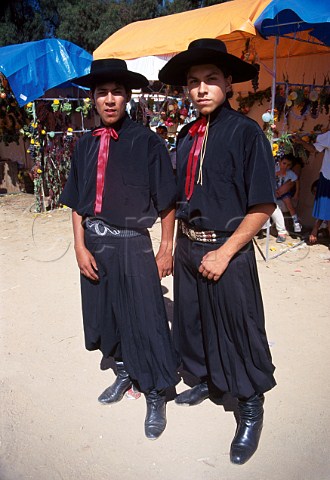 Men at wine festival Valle de la Concepcin Bolivia