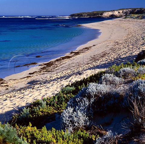 Beach at the mouth of the Margaret River  Western Australia