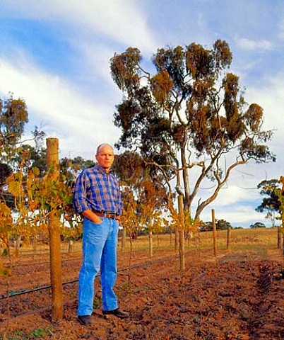 Jeff Grosset in one of his Riesling vineyards in the   Polish Hill River region of the Clare Valley South   Australia   Clare Valley