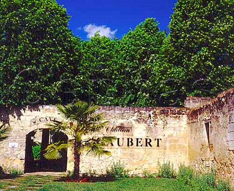Entrance to the cave of Vieux Chteau Gaubert   Portets Gironde France   Graves  Bordeaux