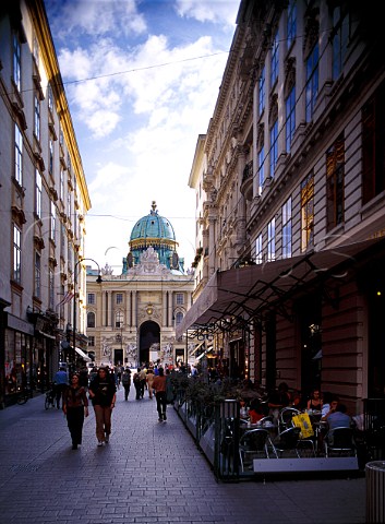 Street scene in Vienna Austria