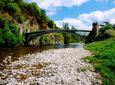 Craigellachie Bridge over the River Spey   Aberlour Banffshire Scotland