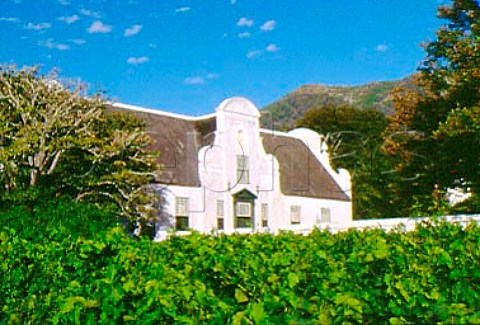 Cape Dutch manor house of   Groot Constantia Constantia   South Africa