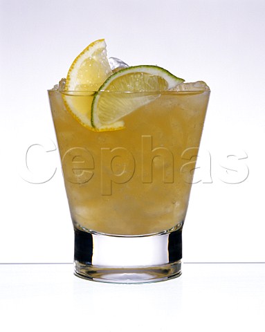 Apple and pear based cocktail  Glass Rocks