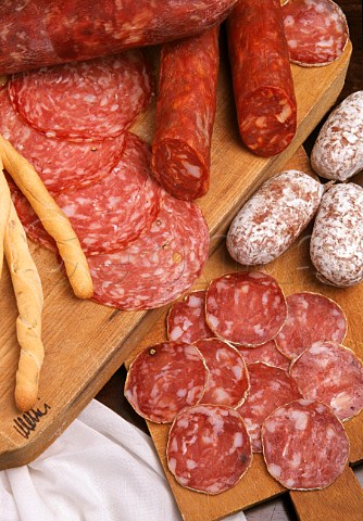 Assortment of Italian salami