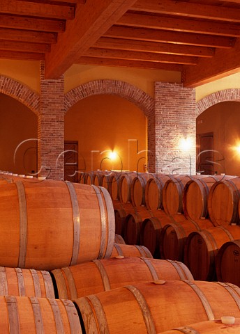 Barrel cellar of La Spinetta Gallo dAlba Piemonte Italy