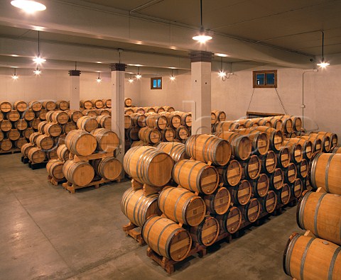 Barrel cellar of Fernando Remrez de Ganuza Samaniego Alava Spain Rioja Alavesa