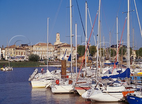 Boats in the harbour at Pauillac   Gironde France  Mdoc  Bordeaux