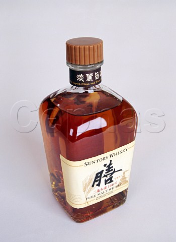 Bottle of Suntory Zen malt whisky  Japan