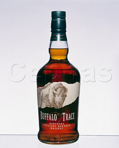 Bottle of Buffalo Trace Kentucky straight bourbon   whiskey