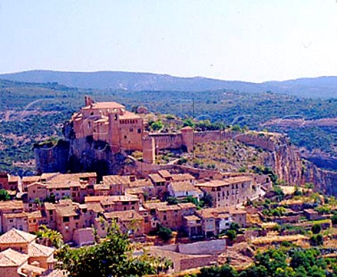 Moorish village of Alquzar in the foothills of the   Pyrnes north of Barbastro Aragon Spain   DO Somontano