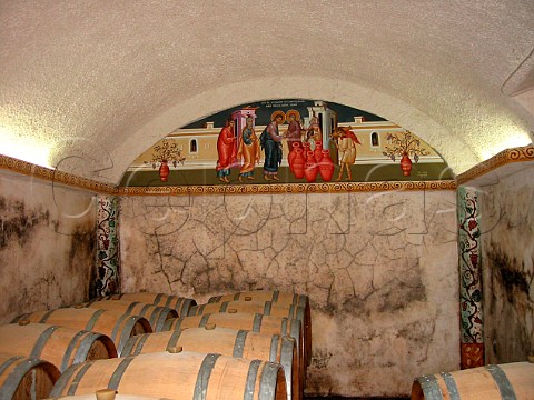 Barrel cellar at Domaine Ktima Katsaros Krania   Thessaly Macedonia Greece