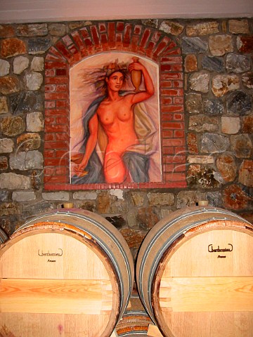 Barrel cellar of Domaine Constantin Lazaridi    Adriani Drama Macedonia Greece