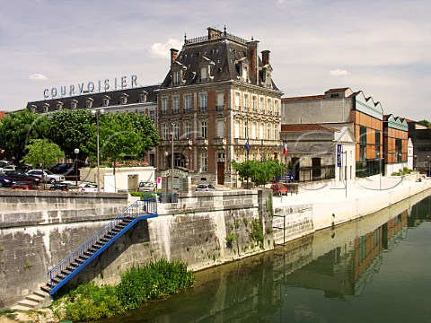 The Courvoisier premises by the Charente River in Jarnac Charente France Cognac