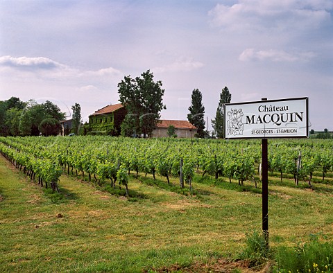 Chteau Macquin and its vineyards Vachon Gironde   France StGeorgesStmilion  Bordeaux
