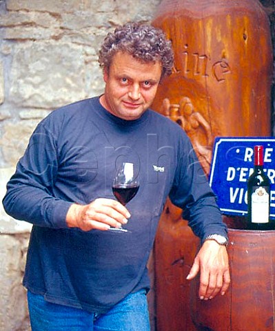Michel Escande outside his tasting cellar at Domaine   Borie de Maurel FlineMinervois Hrault France    Minervois