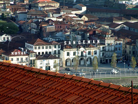 Vila Nova de Gaia viewed over the rooftops from S   Cathedral Porto Portugal