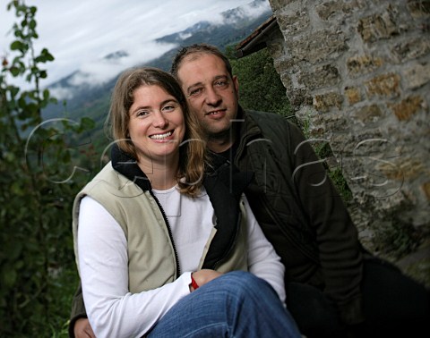 Vicky SchmittVitali and husband Guido Vitali of   Fattoria Le Fonti  Panzano in Chianti Tuscany   Italy