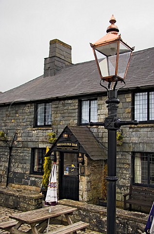 Smugglers Bar at the Jamaica Inn on Bodmin Moor   built in 1750 and made famous by Daphne du Mauriers   novel in the 1930s Bolventor Launceston Cornwall   England