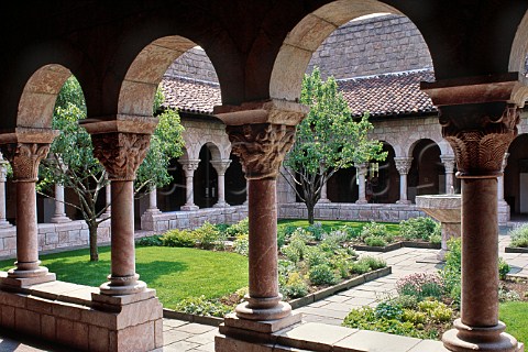 Cloisters in the abbey of StMicheldeCuxa Prades  PyrnesOrientales France