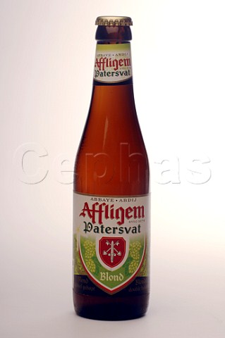 Bottle of Affligem Patersvat Blond beer Belgium