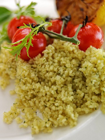 Couscous and vine tomatoes