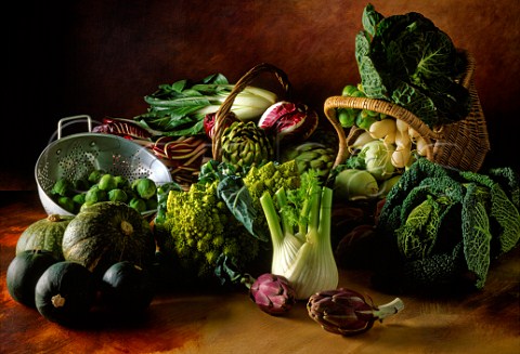 Selection of winter vegetables