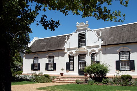 Cape Dutch manor house of Boschendal Estate in the Groot Drakenstein valley Franschhoek South Africa Paarl