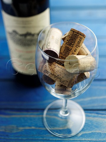 Corks and wine Bottle