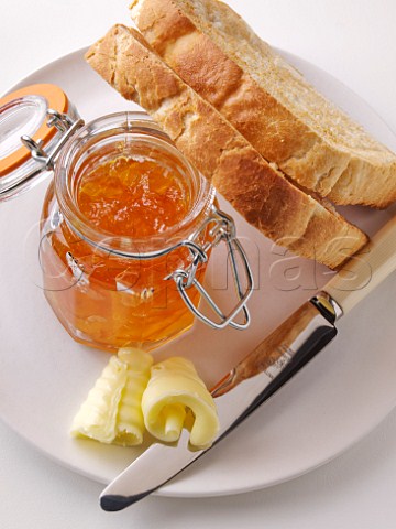 Toast with marmalade