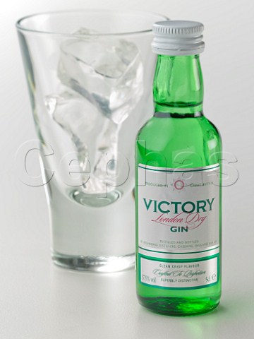 Minature bottle of Victory dry Gin