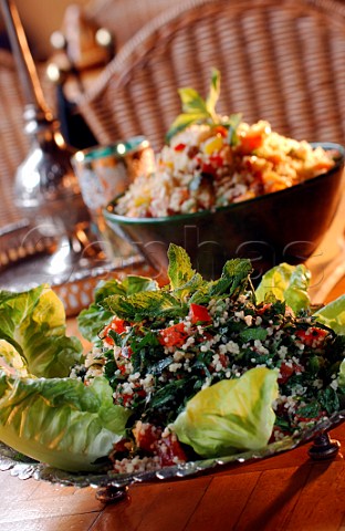 Bowls of tabouleh