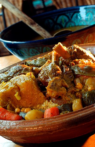 Lamb vegetable and couscous stew