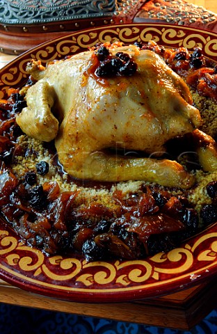 Poussin with couscous