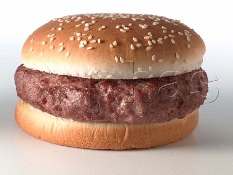 Beefburger in a sesame bun