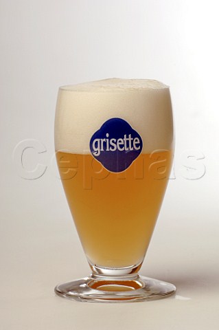 Glass of Grisette Blanche beer Brouwerij Affligem Belgium