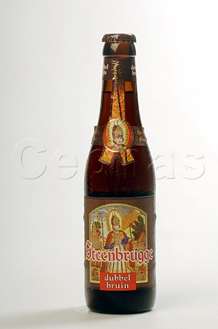 Bottle of Steenbrugge dubbel bruin Abbey beer Belgium