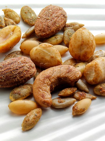 Variety of nuts and seeds