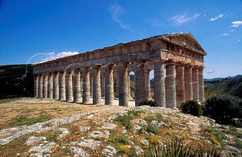 The unfinished ancient Greek temple Segesta Sicily