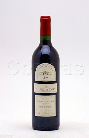 Bottle of Les Charmes de Tayet Bordeaux Suprieur wine France Mdoc  Bordeaux