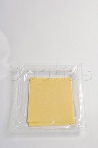 Plastic pack of processed cheese
