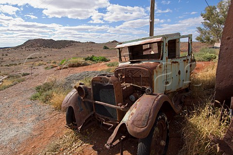 Derelict vintage car Gwalia Western Australia