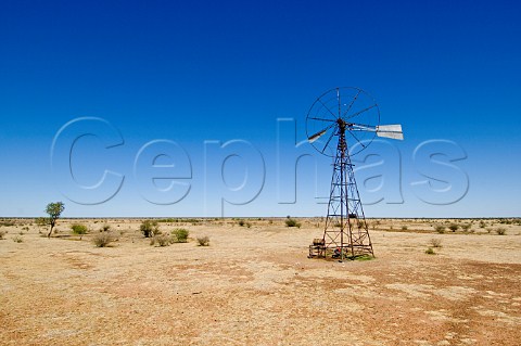 Old windmill on Barkley Stock Route Northern Territory Australia