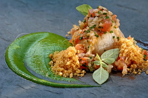 Fish with couscous salad