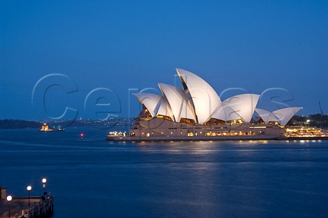 Sydney Opera House at dusk Sydney New South Wales Australia