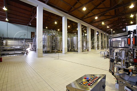 Steel fermentation tanks at Alpha Estate winery Amyndeon Macedonia Greece Amyndeon