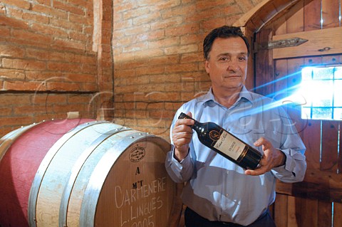 Mario Geisse in barrel room of Casa Silva winery Colchagua Chile