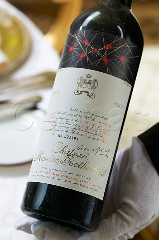 Bottle of Chteau MoutonRothschild 1959 Pauillac  Bordeaux